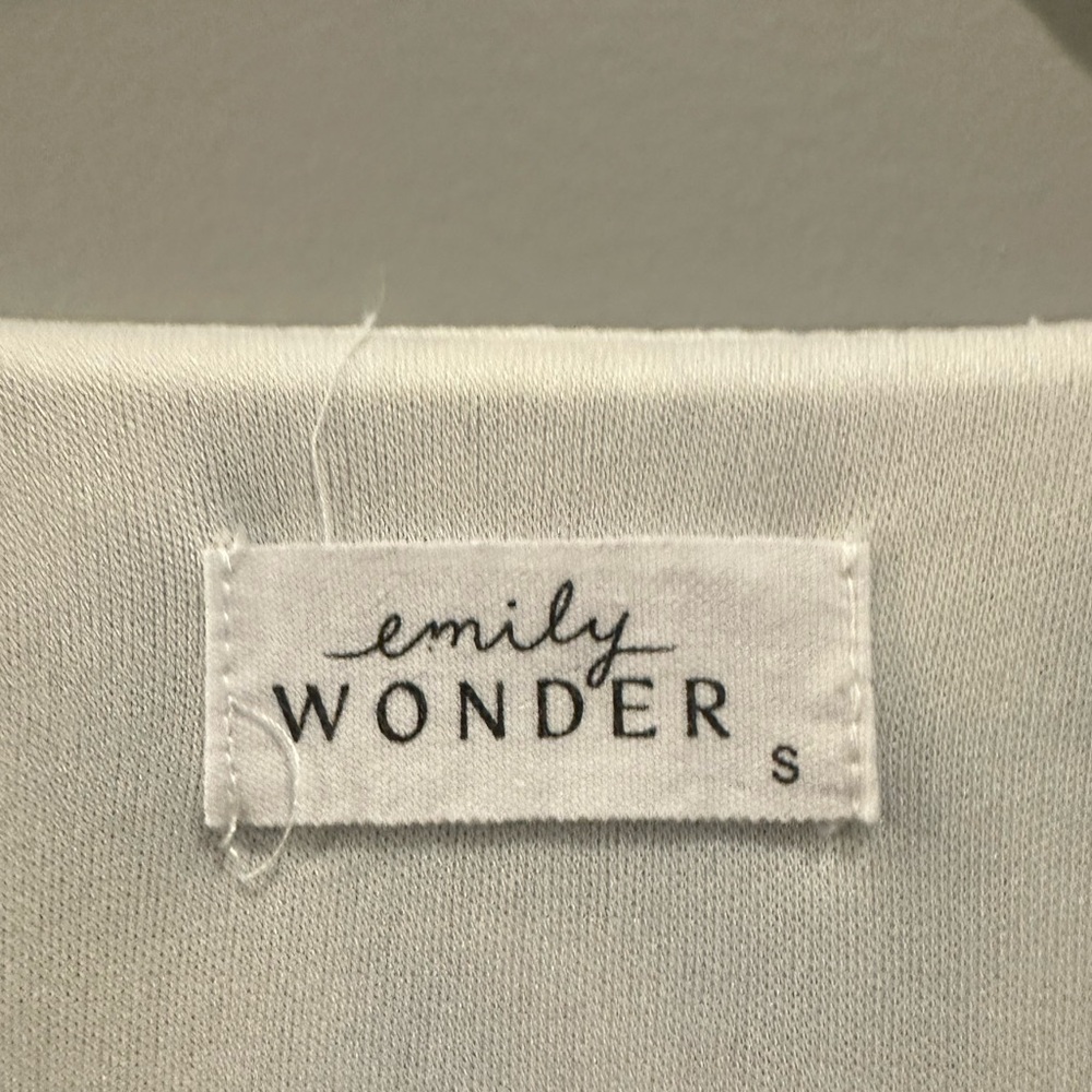 Emily Wonder Ruffle Skirt Floral Dress Size S White Multi - Picture 5 of 6